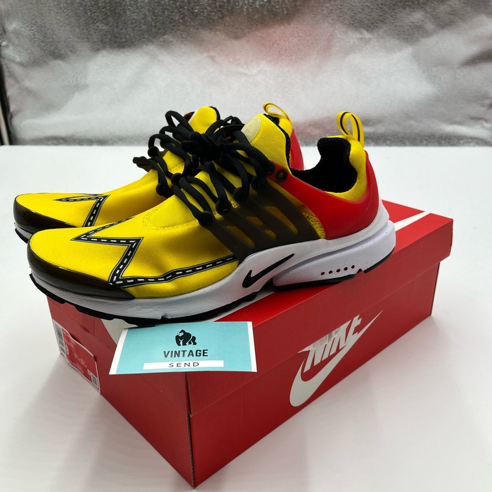 Nike Air Presto Road Race Speed Yellow Red Black CT3550-700  Size 9M